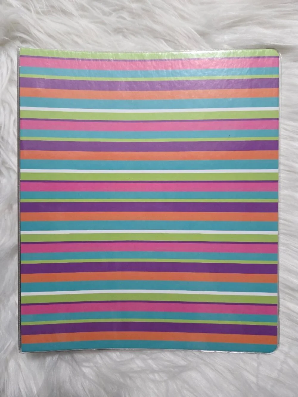 Colorful Stripe Binder